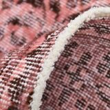 Vintage Pink & Brown Bordered Style Rug, 203x299Cm