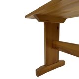 Vintage Scandinavian modern pinewood bench from the 1960's