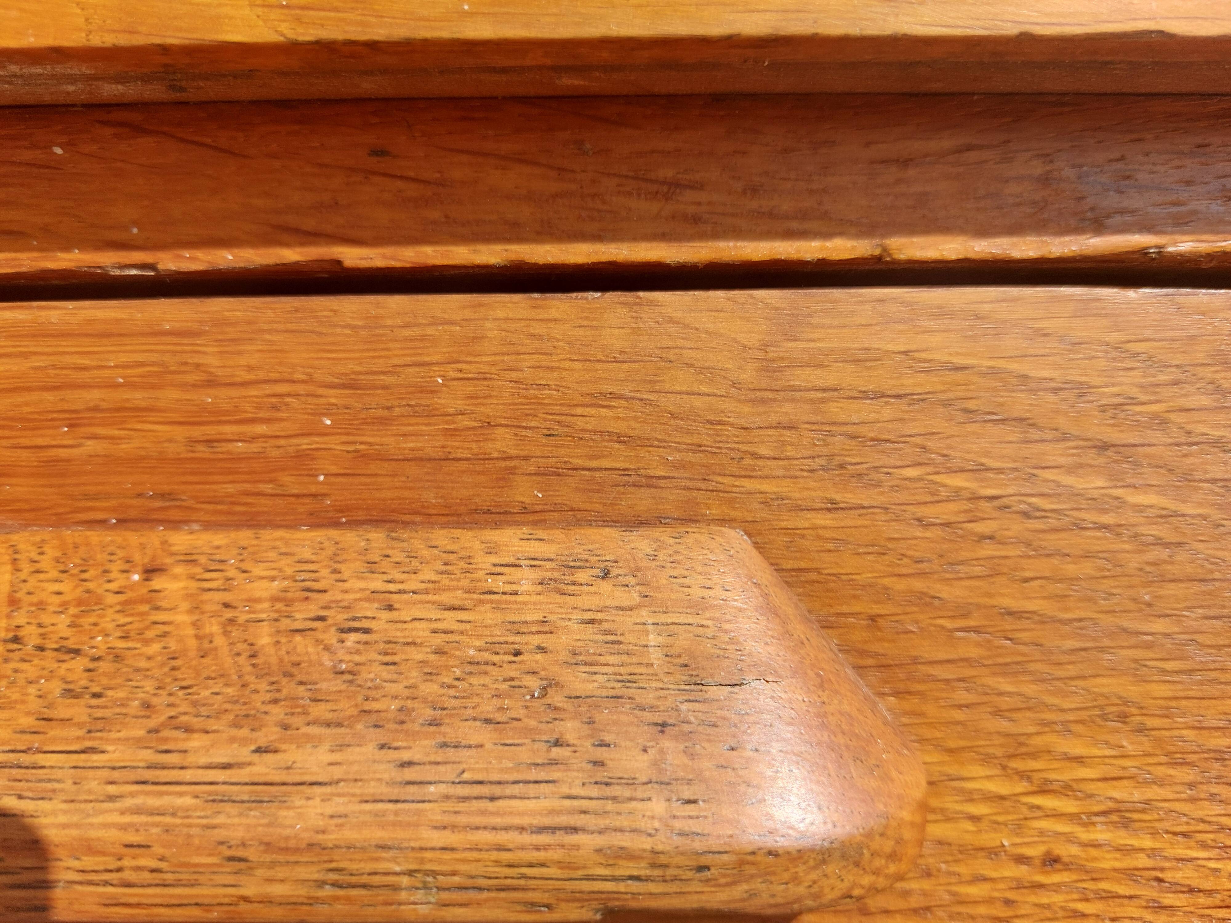 bureau en bois massif, vintage, bohème