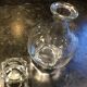 Carafe art deco en verre avec bouchon