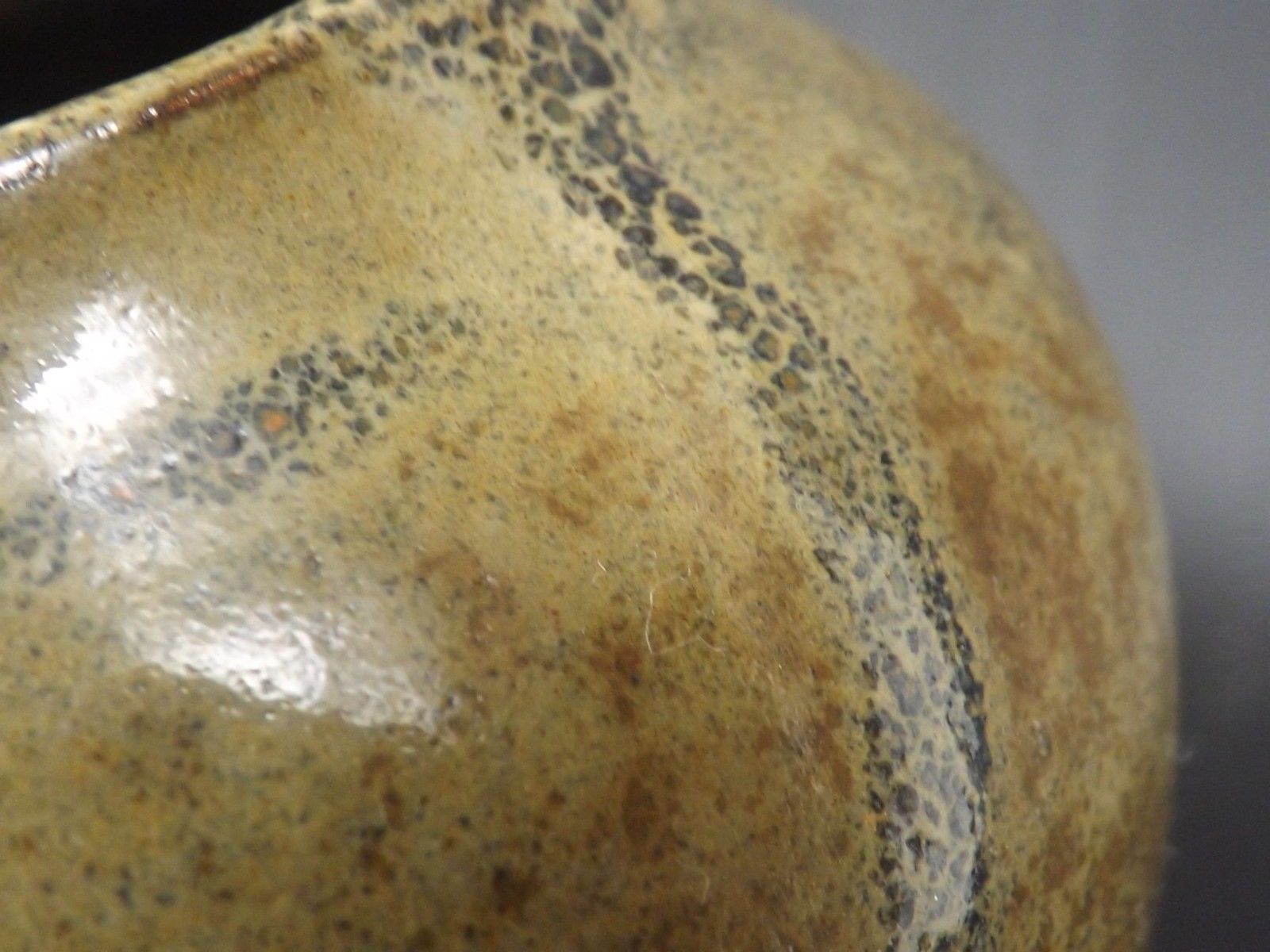 1983 sandstone cut enamels shiny and glaze cooking inside Bullée,Signed