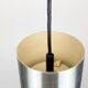 Rare mid century DORIA hanging lamp, Aluminium & red discs