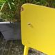 Pair of yellow plywood chairs