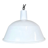 Industrial White Enamel Pendant Lamp from EMAX, 1960s