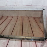 OLD VINTAGE CHROME COFFEE TABLE