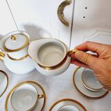 Impeccable Haviland Limoge coffee or tea service in fine porcelain and/or 24 carat