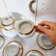 Impeccable Haviland Limoge coffee or tea service in fine porcelain and/or 24 carat