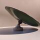 Wall lamp lampshade vintage enamelled sheet metal green and white