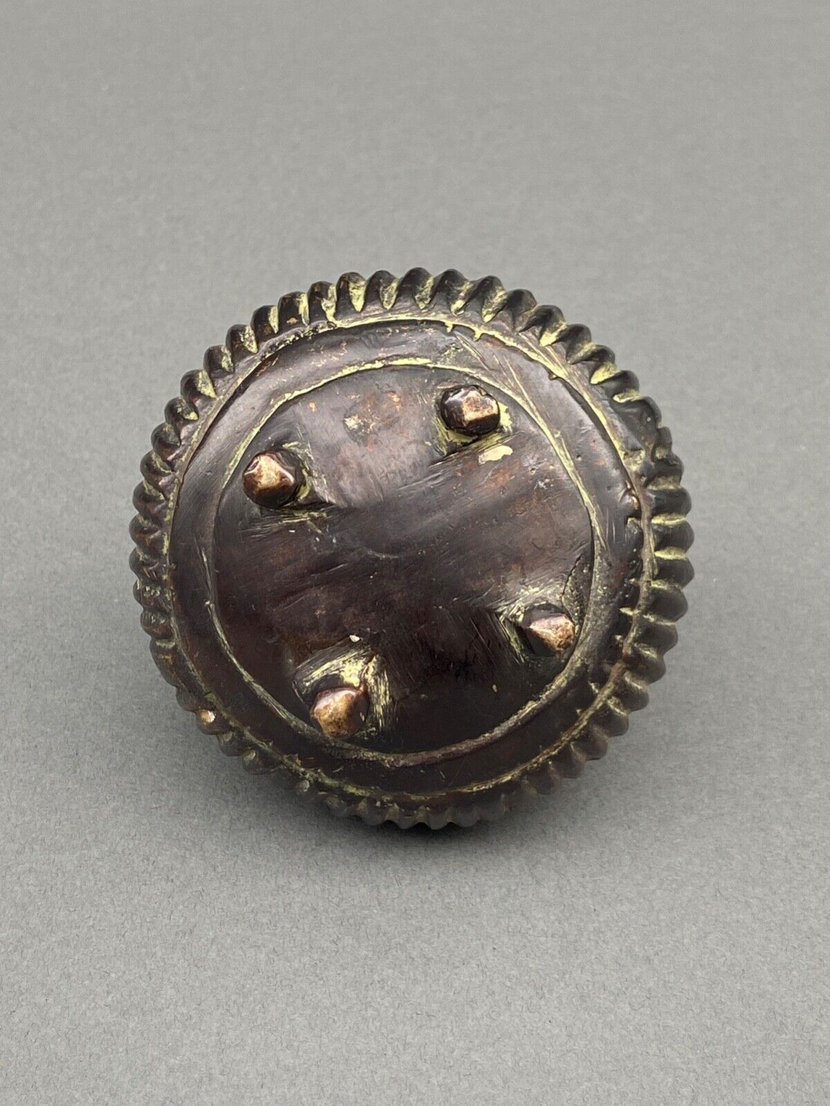 Bronze Inkwell Indian Nineteenth Peacock Bird Decor