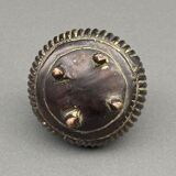 Bronze Inkwell Indian Nineteenth Peacock Bird Decor