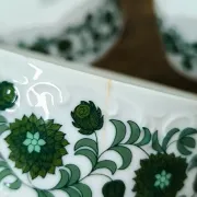 6 Rosenthal Monbijou ramekins with Giscard decoration, vintage porcelain.