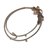 Glass/vintage 70s metal table bottle door