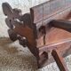 Chaise paysanne alpine sculptée datée 1814 – bois massif