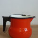 Set of enamelled coffee pots