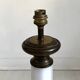 Pied de lampe en opaline et laiton 1900