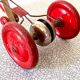 Horse harness and bell, antique wooden toy