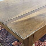 19th-century desk in walnut and oak