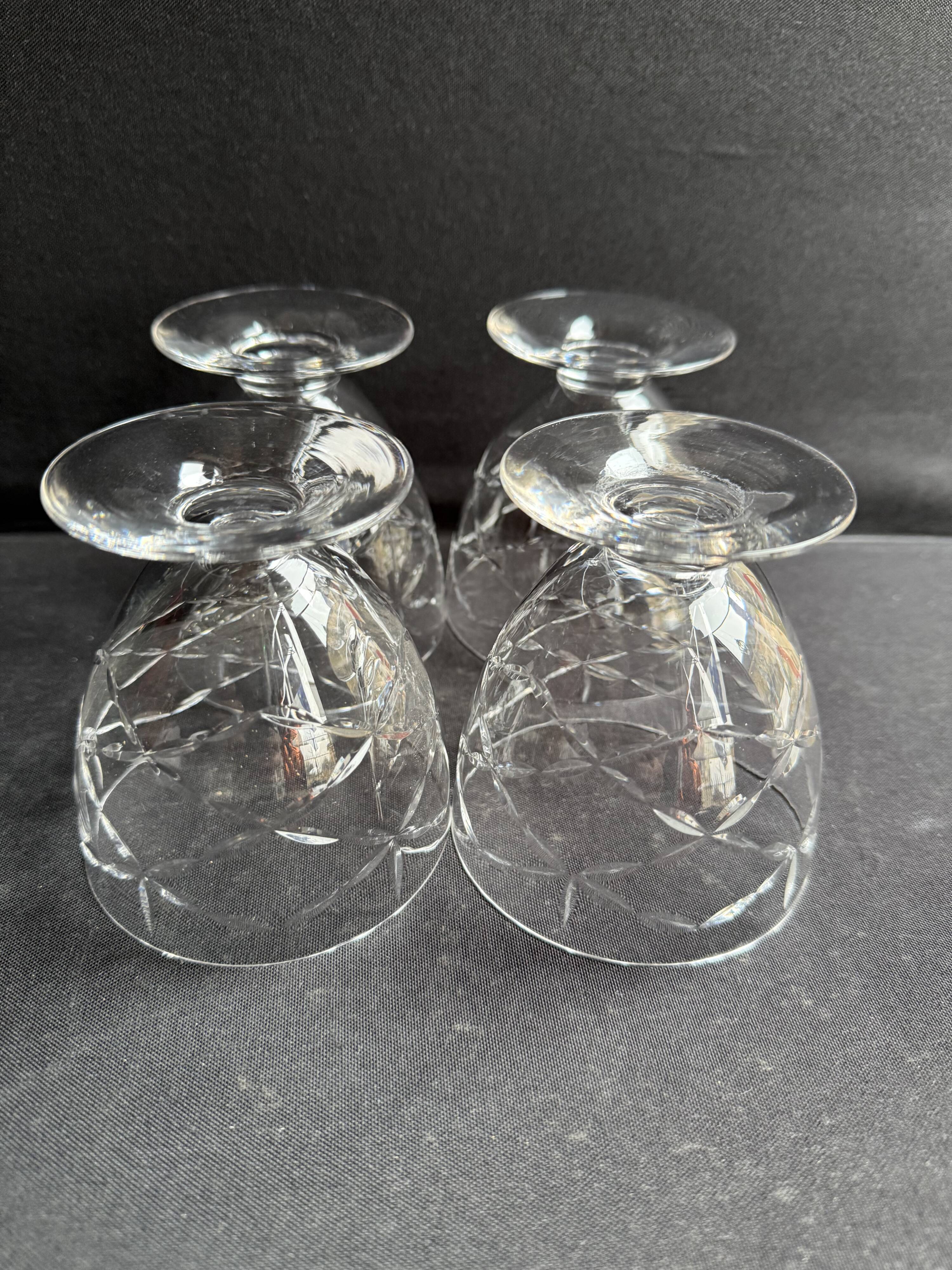 4 Water glasses – Daum Nancy France