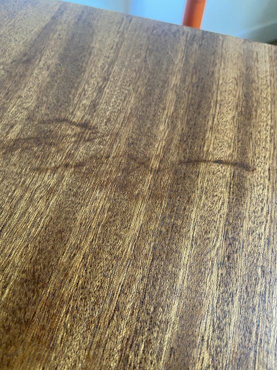 Side table vinyl door with wheels