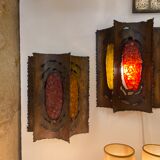 Paire d'appliques vintage Accolay