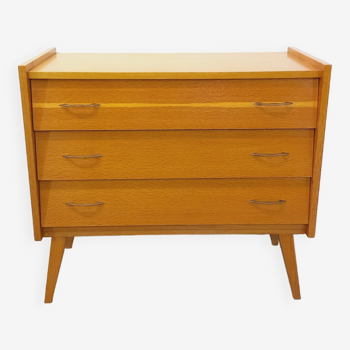 Vintage wooden chest of drawers from the 50s 60s