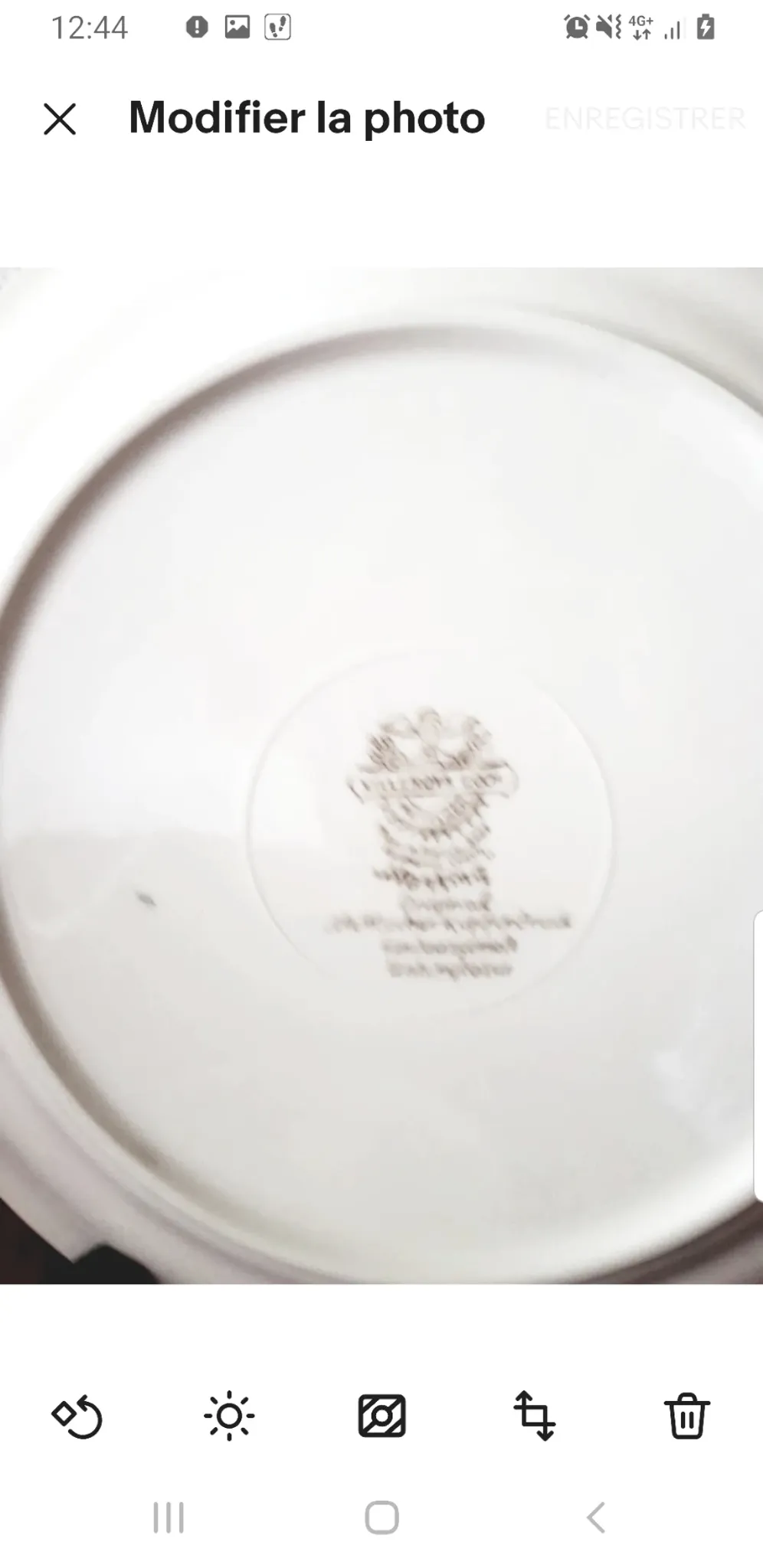 Set of 2 flat plates Villeroy & Boch, Nanking series.