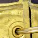 St Louis XVI wall light in solid gilded bronze + fluted glass tulip