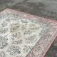 Tapis persan en laine rouge