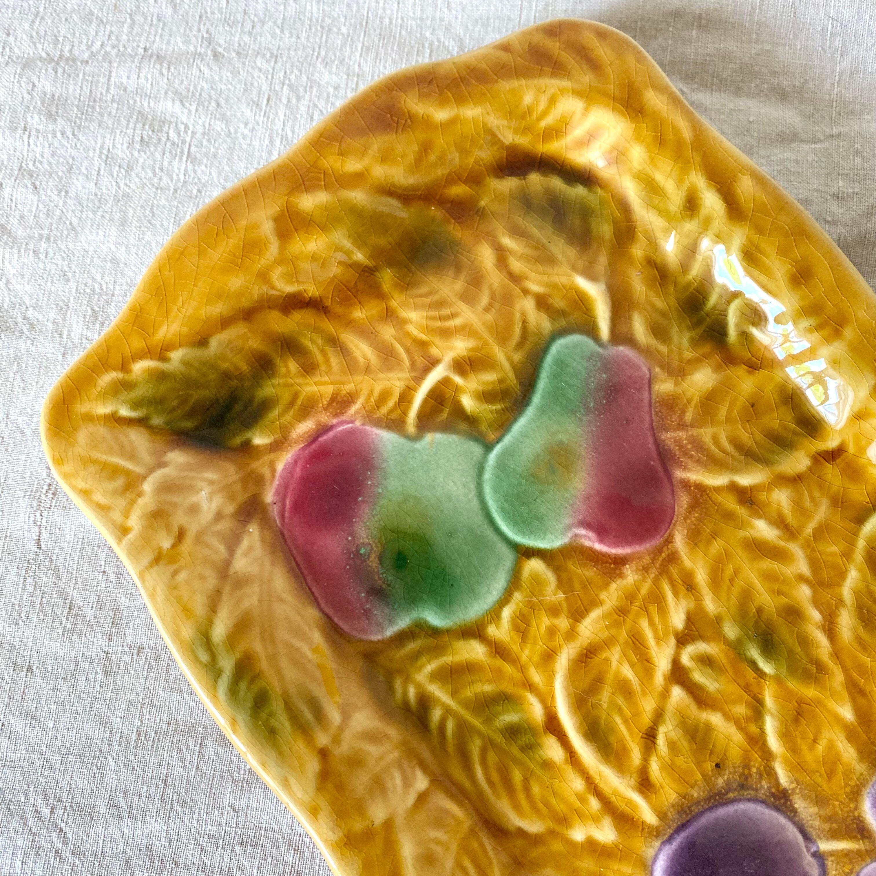 Sarreguemines barbotine cake dish