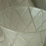 Glass vase frosted decoration diamond art deco
