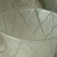 Frosted glass vase with diamond pattern Art Deco