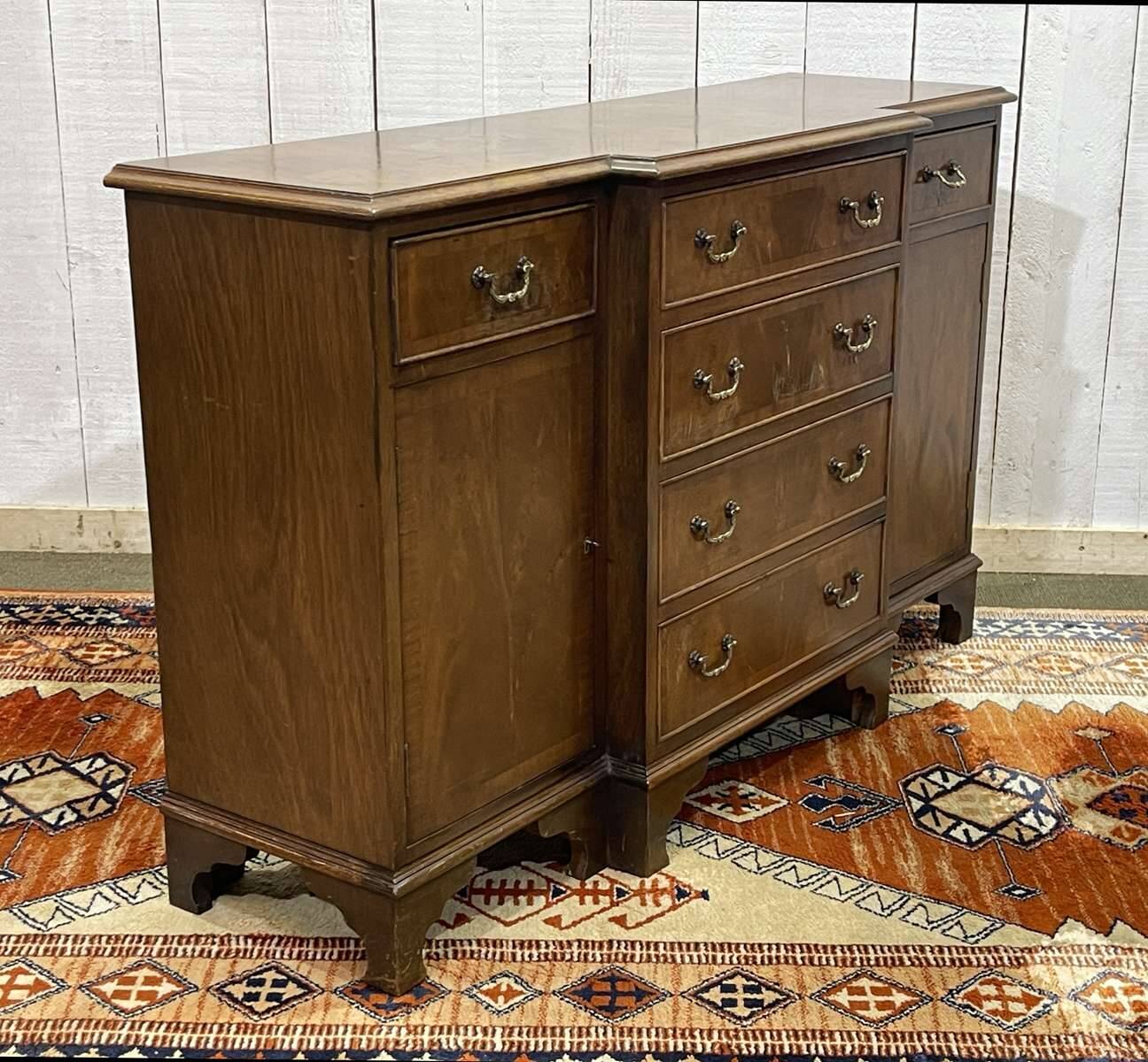 1950s English mahogany sideboard