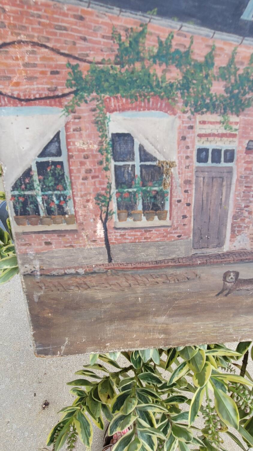 Countryside canvas painting