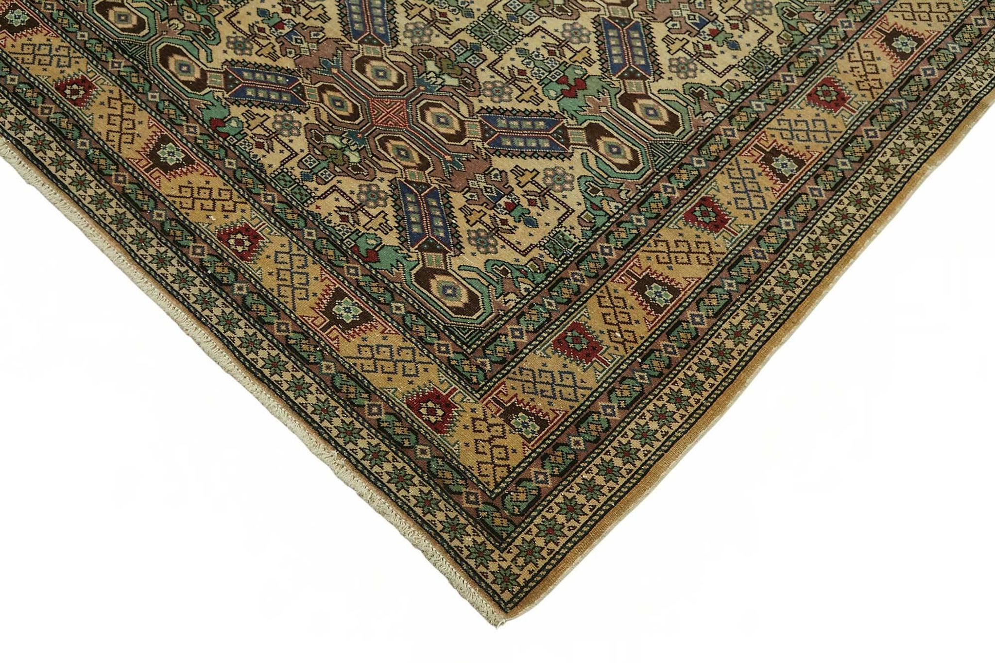 Turkish Wool Vintage Kayseri Rug 195 cm x 288 cm