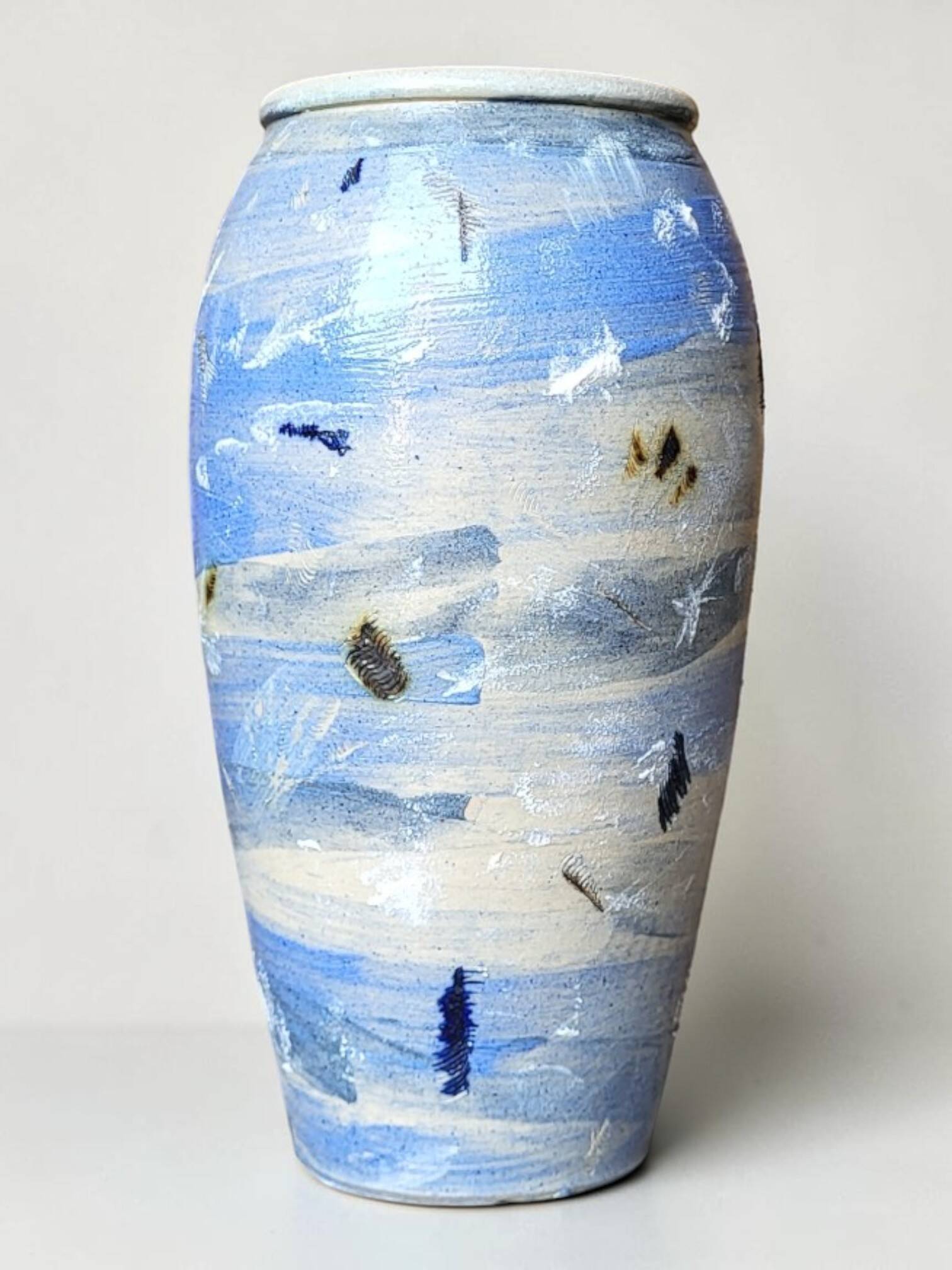 Japanese-style stoneware vase