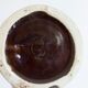 Vintage brown glazed stoneware bottle / decanter