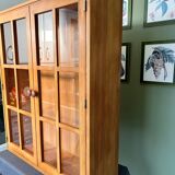 80s pine display case