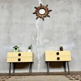 Paire de chevet : table de nuit vintage