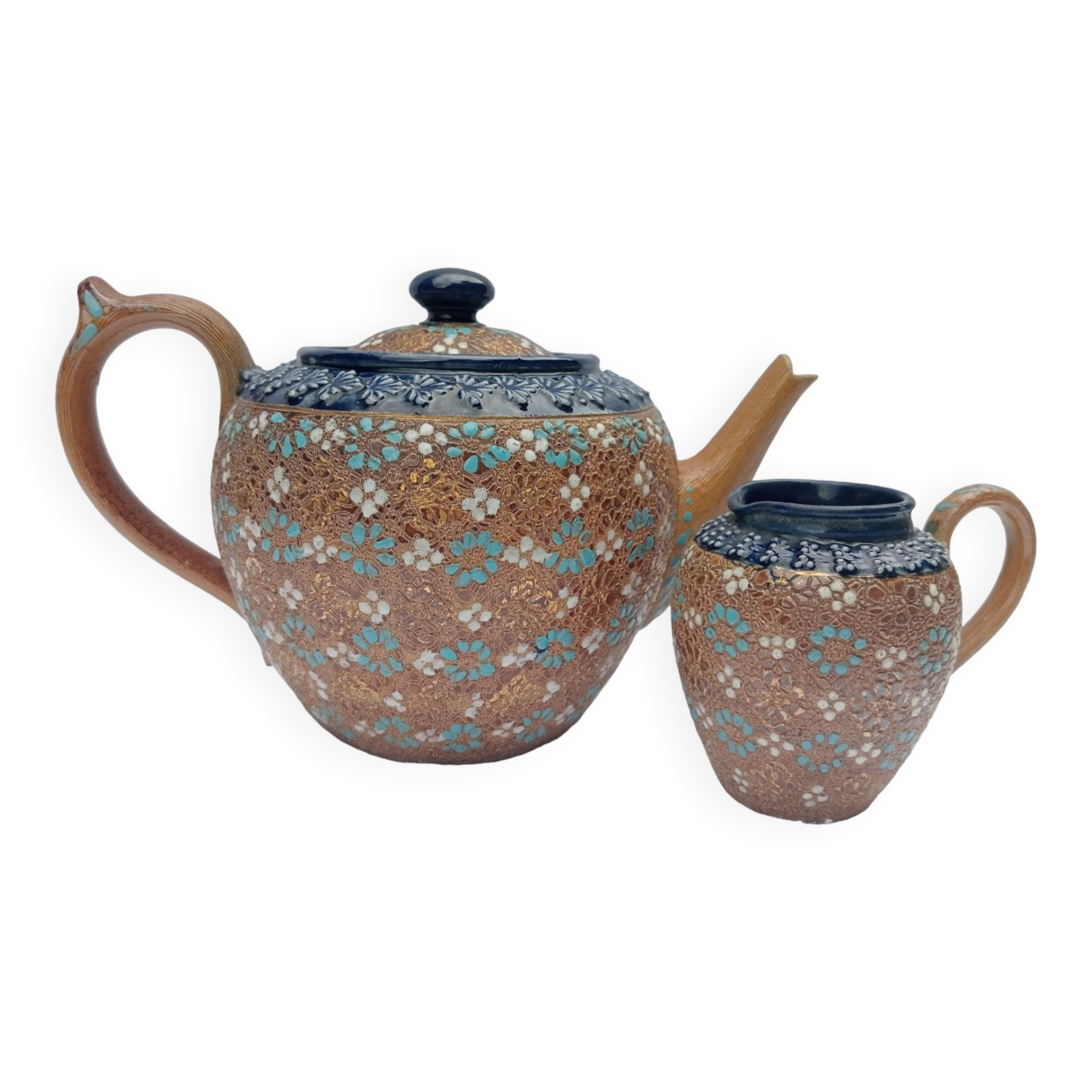 Doulton Slater's Teapot and Creamer