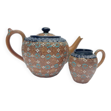 Doulton Slater's Teapot and Creamer