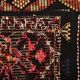 4x8 Red & Black Star Pattern Vintage Kilim Rug, 136x234Cm