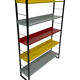 Small Tomado shelving unit in metal and several colours - 1960s Dutch Design