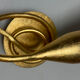 Gold Gilded Wall Sconces set of 2 with Murano Glass Shades