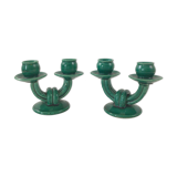 Pair of Vallauris candlesticks