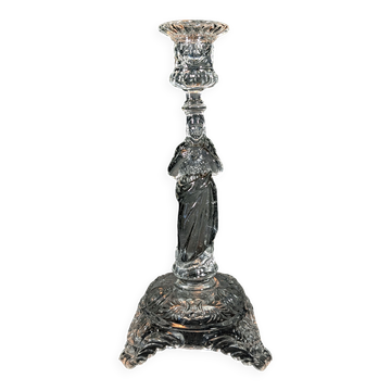 Crystal candlestick Christ "Sacred Heart"