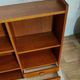 Vintage Scandinavian low bookshelf in teak, 1960s.