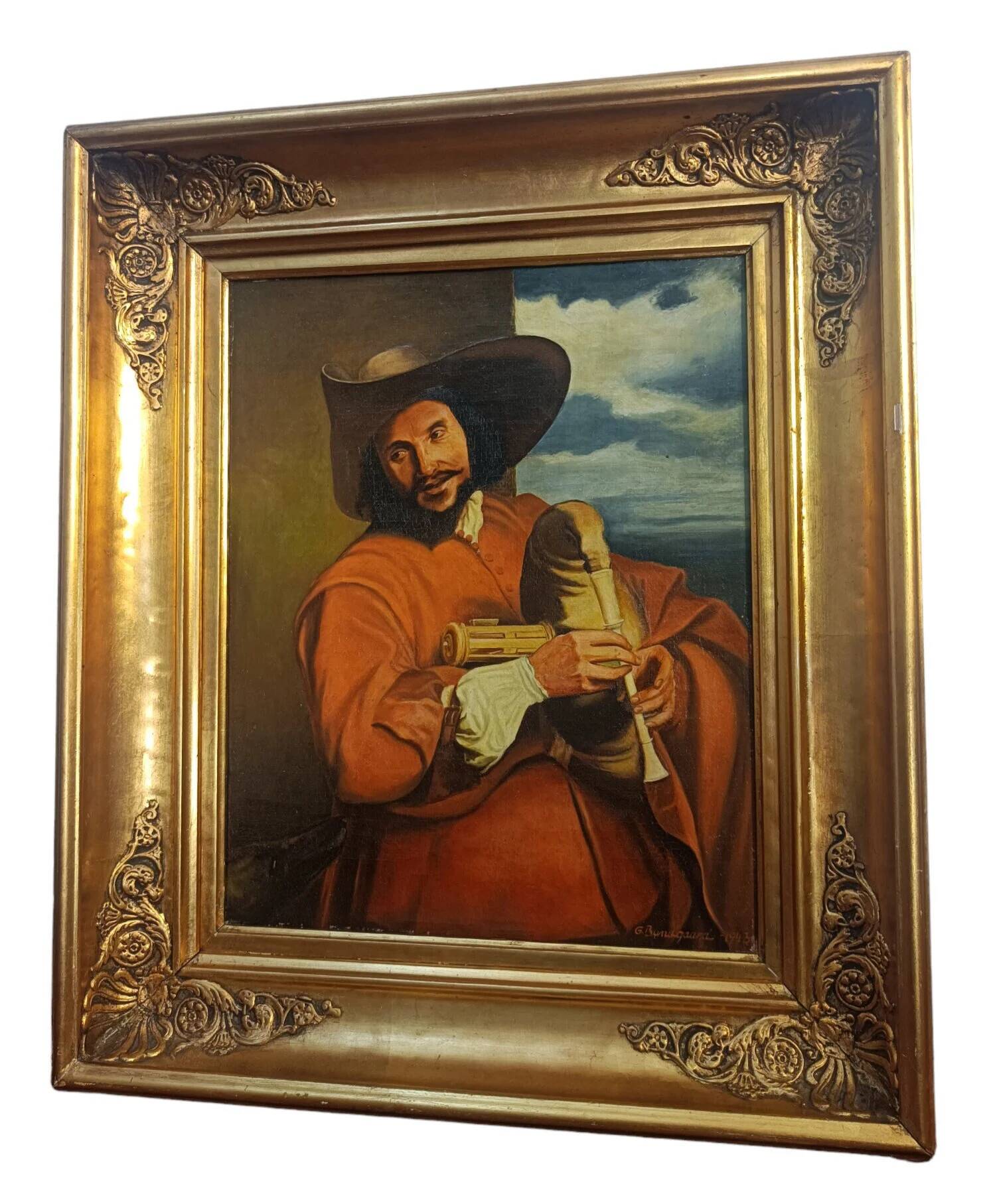 Portrait François Langlois, Bundgaard d'après van Dyck, 1943