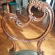 Louis XV style chair with asymmetrical carved wooden back