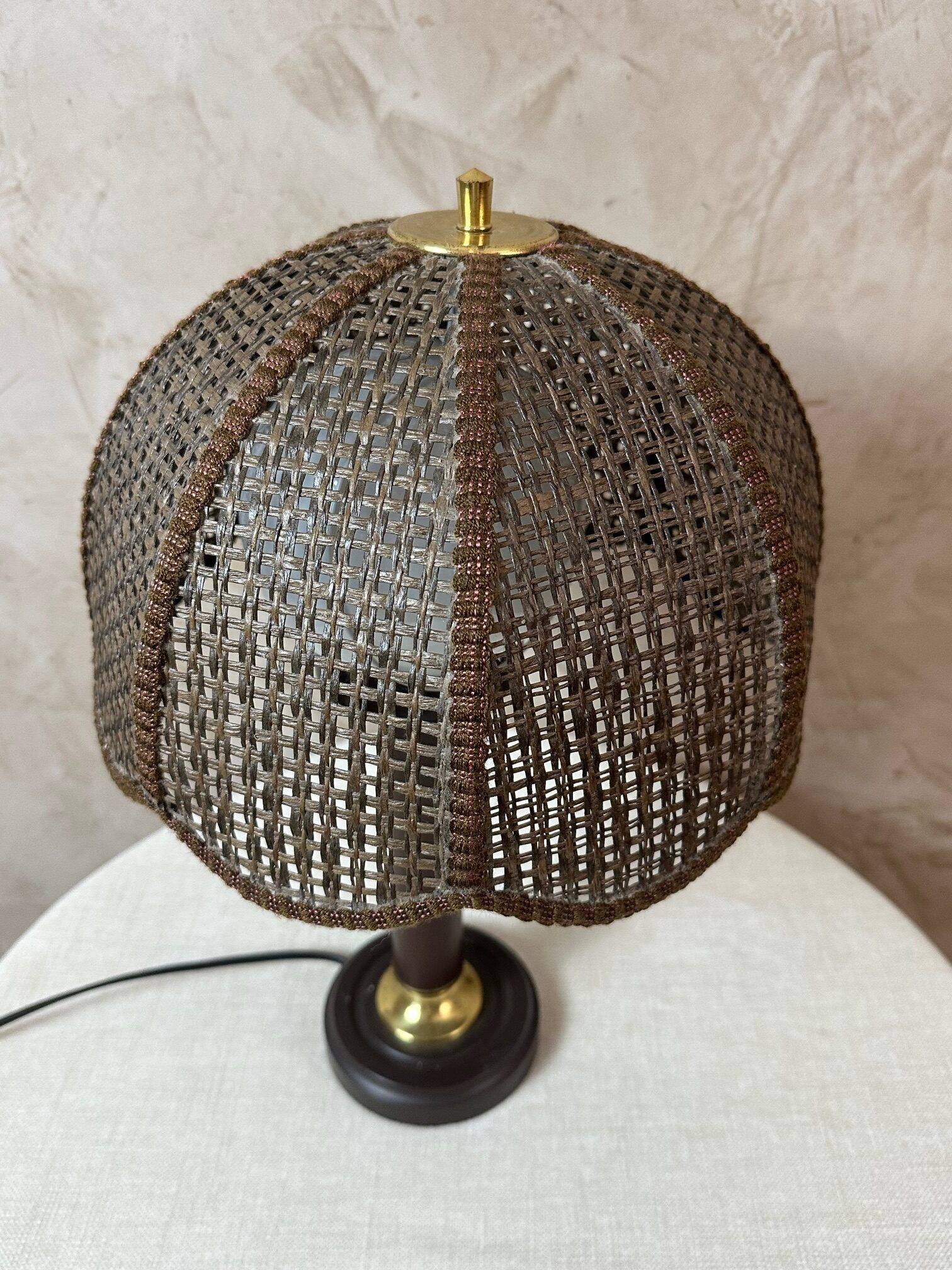 Cane lampshade