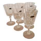 Set of 6 Cristal d'Arques wine glasses - Versailles